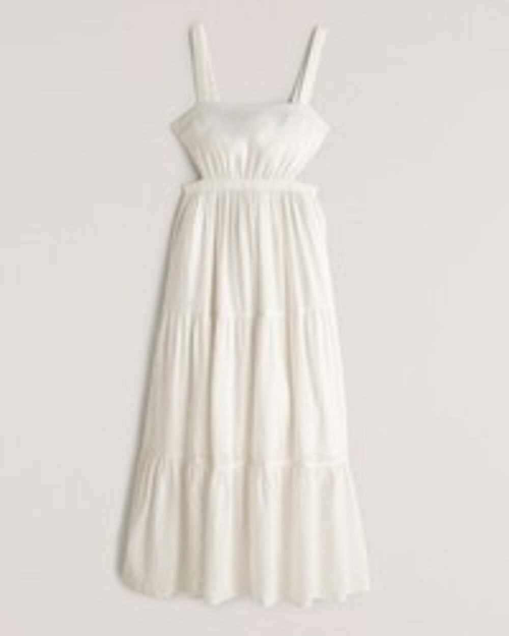 Abercrombie & Fitch Scrunchie Strap Cutout Maxi Dress - M